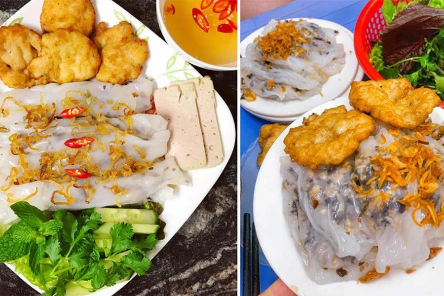 Bánh cuốn chả mực Hạ Long