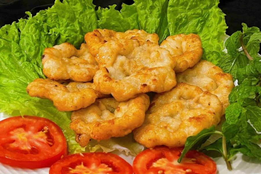 chả mực giã tay thơm ngon